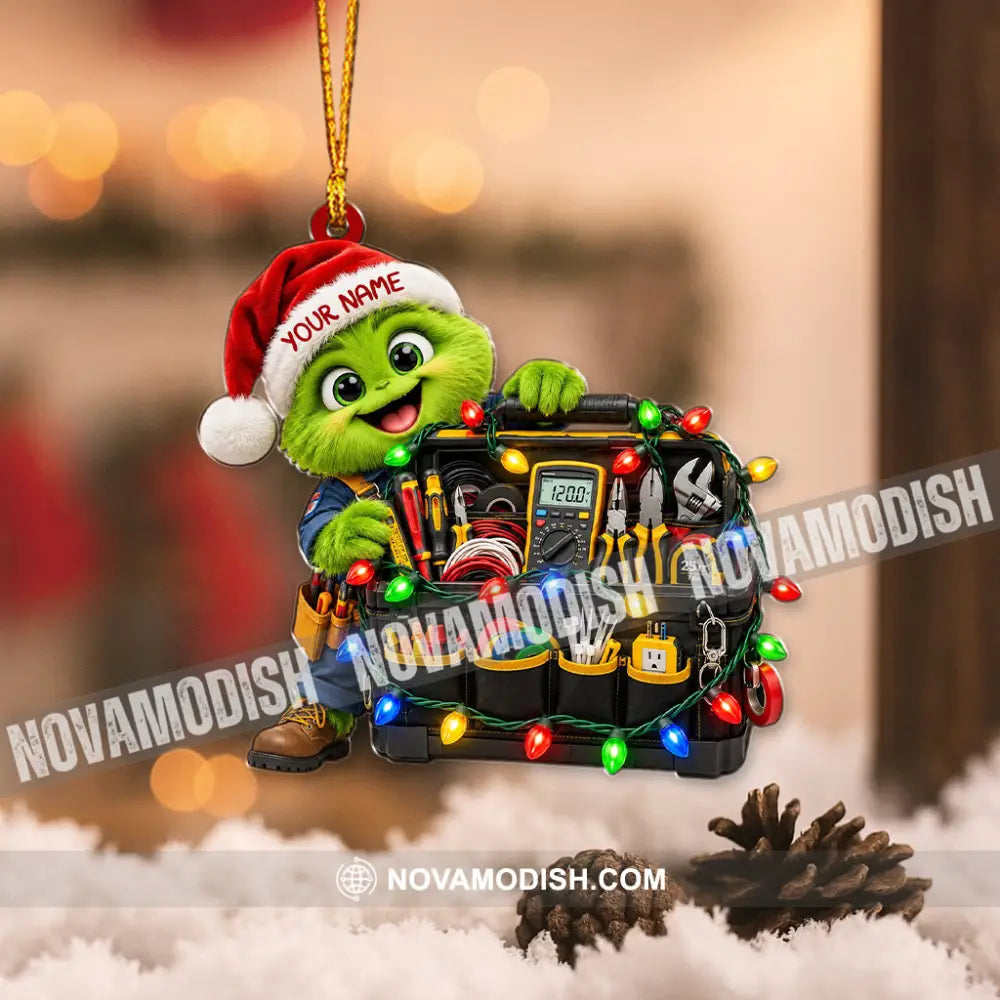Electrician Home Decor Christmas Ornament Personalized Ornament - Ornament
