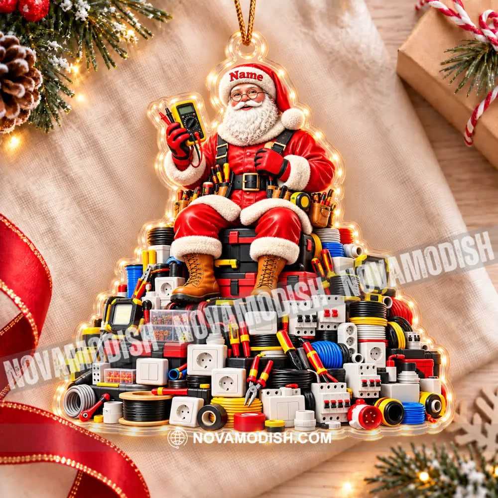 Electrician Home Decor Christmas Ornament Personalized Ornament - Ornament
