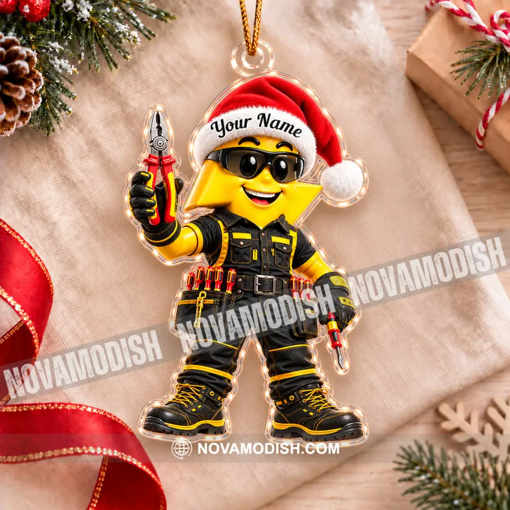 Electrician Home Decor Christmas Ornament Personalized Ornament - Ornament