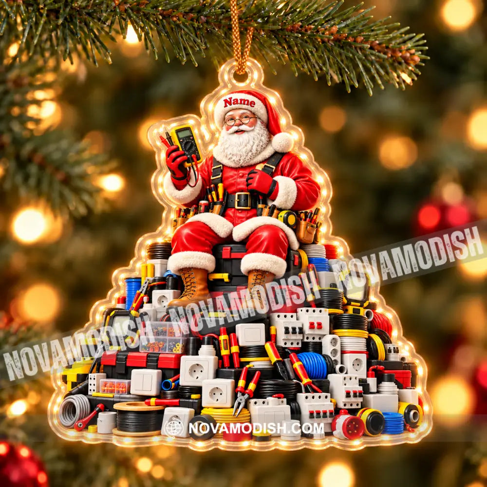 Electrician Home Decor Christmas Ornament Personalized Ornament - Ornament