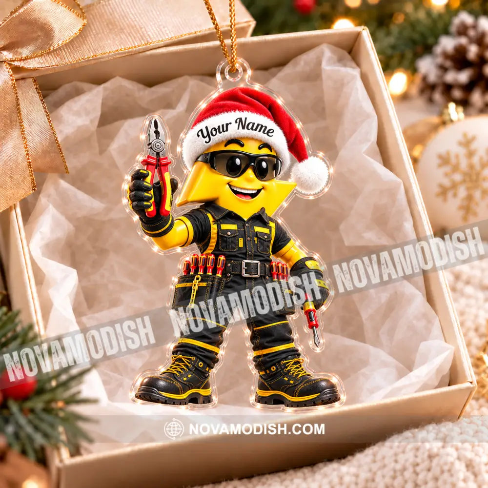 Electrician Home Decor Christmas Ornament Personalized Ornament - Ornament