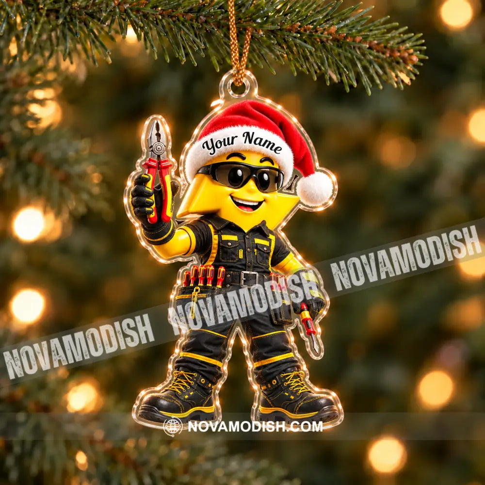 Electrician Home Decor Christmas Ornament Personalized Ornament - Ornament