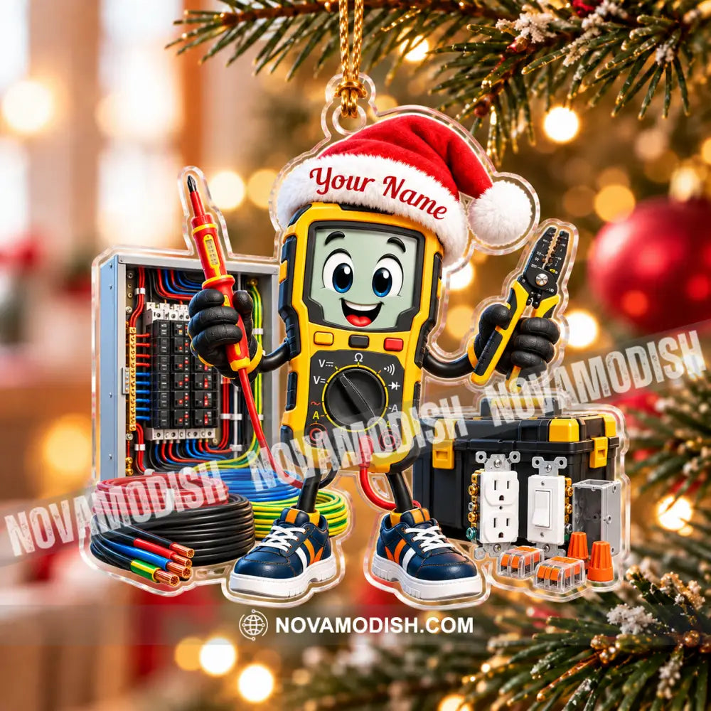 Electrician Home Decor Christmas Ornament Personalized Ornament - Ornament