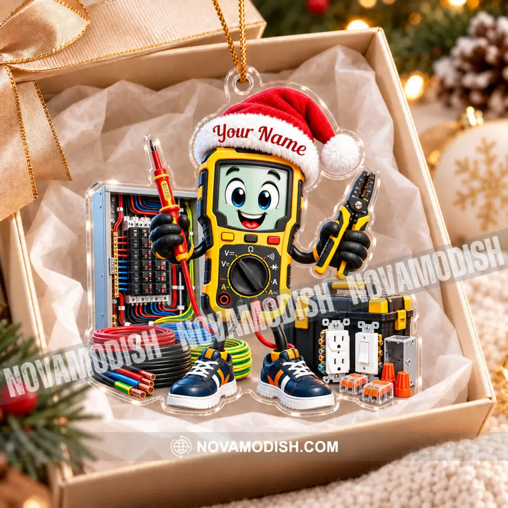 Electrician Home Decor Christmas Ornament Personalized Ornament - Ornament