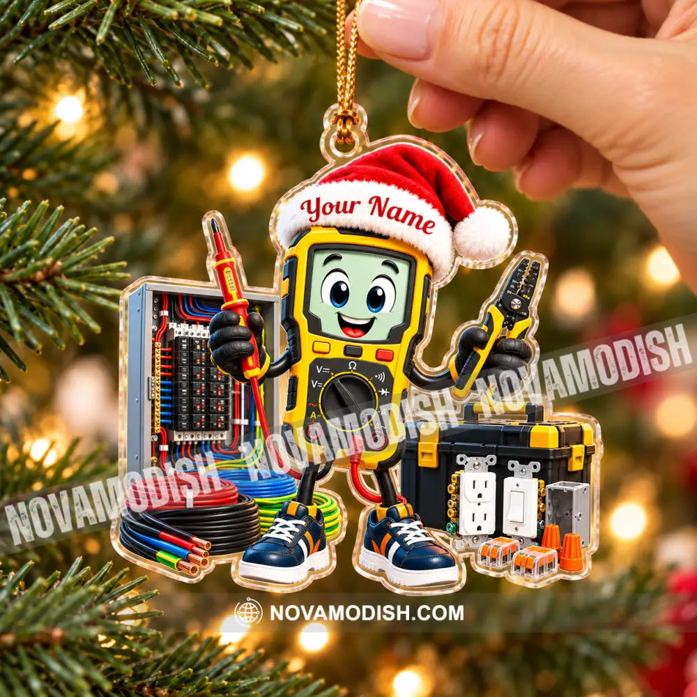 Electrician Home Decor Christmas Ornament Personalized Ornament - Ornament