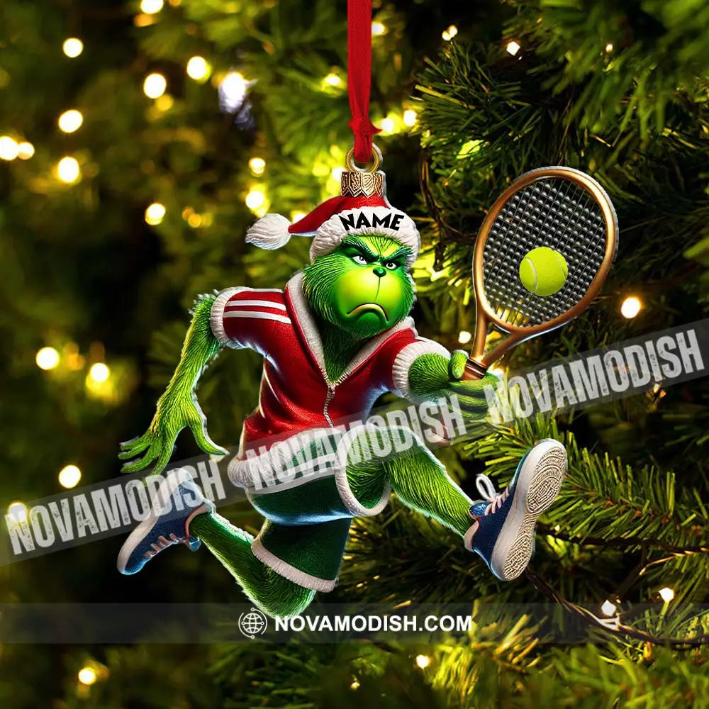 Elf Tennis Ornament Personalized