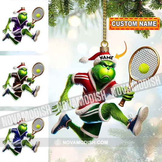 Elf Tennis Ornament Personalized