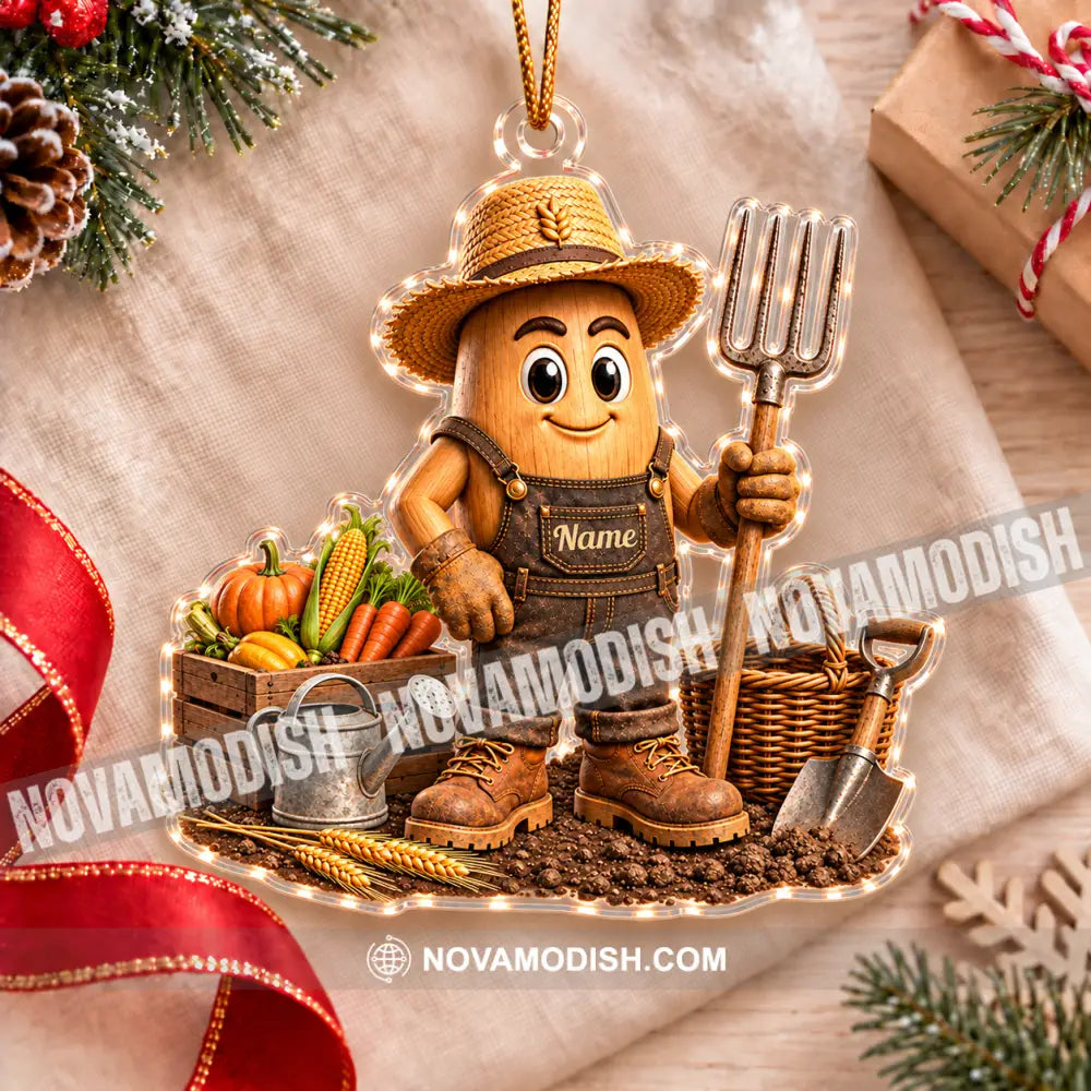 Farmer Home Decor Christmas Ornament Personalized Ornament - Ornament