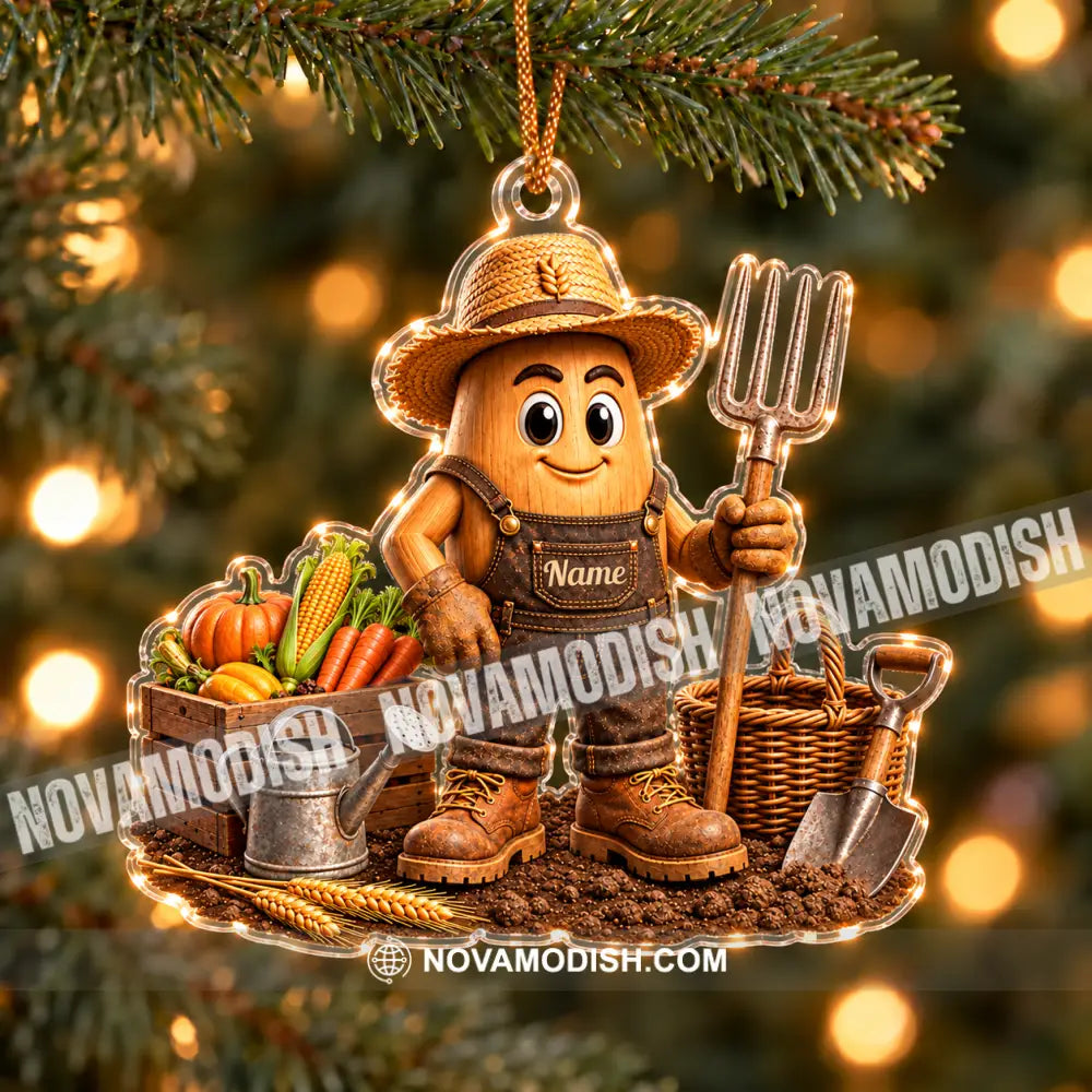 Farmer Home Decor Christmas Ornament Personalized Ornament - Ornament