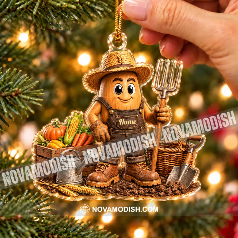 Farmer Home Decor Christmas Ornament Personalized Ornament - Ornament