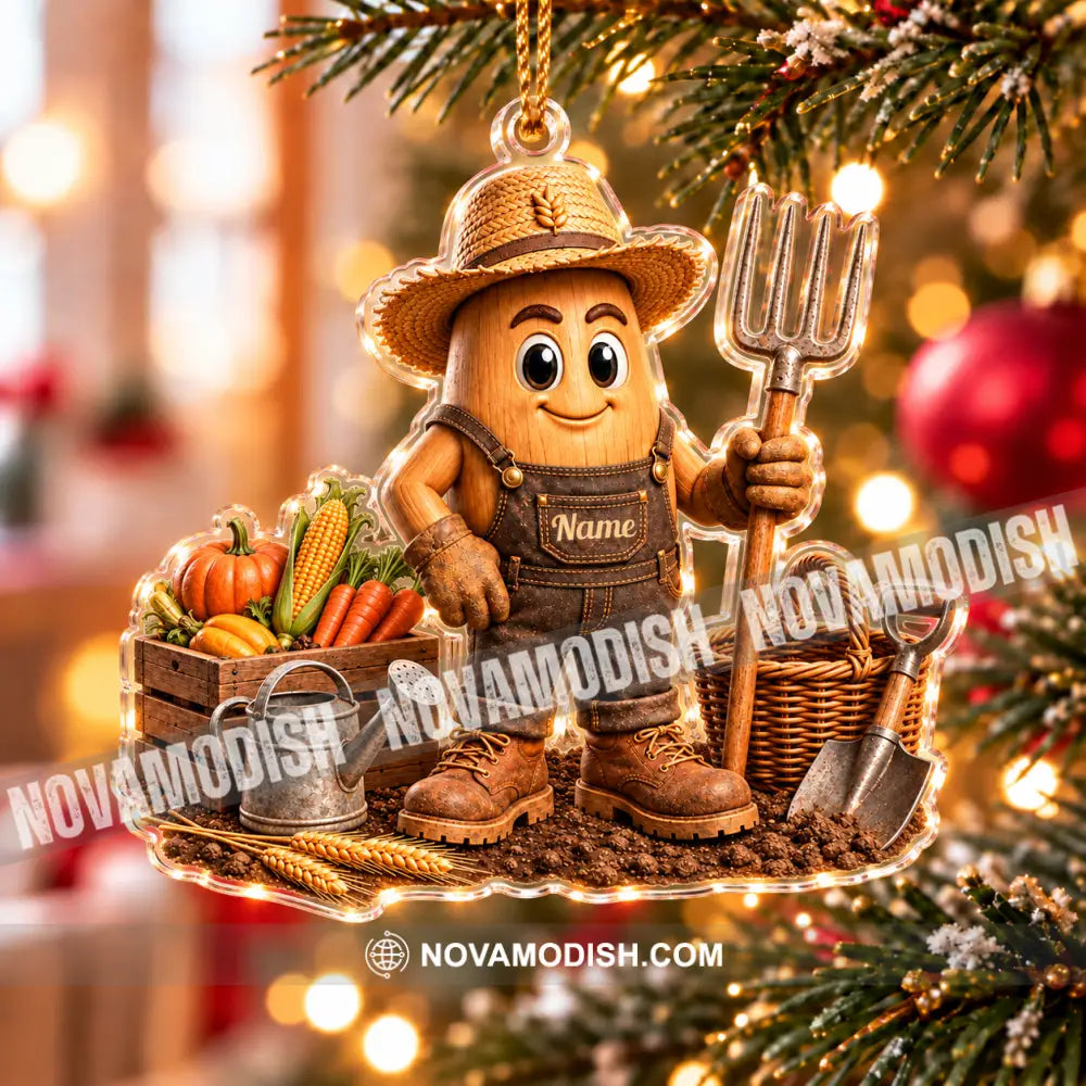 Farmer Home Decor Christmas Ornament Personalized Ornament - Ornament