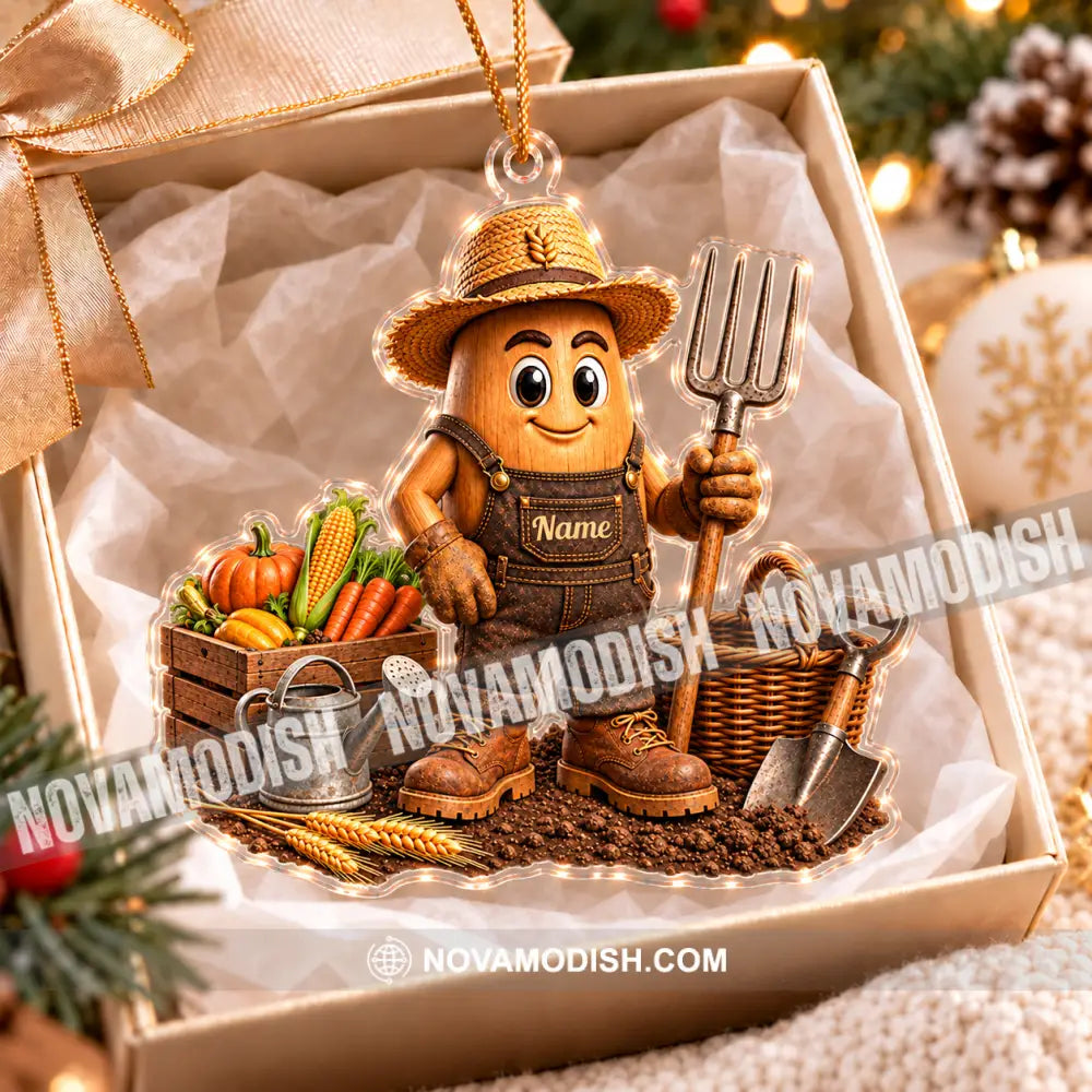 Farmer Home Decor Christmas Ornament Personalized Ornament - Ornament