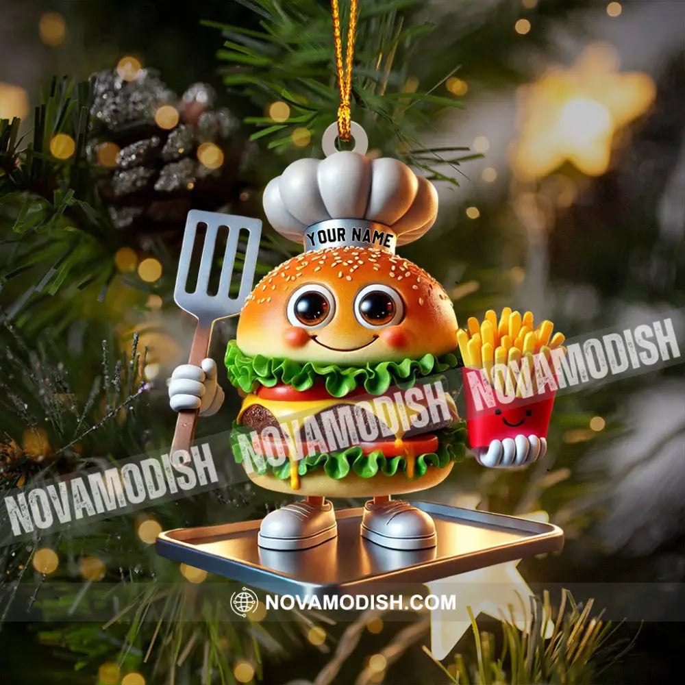 Fast Food Home Decor Christmas Ornament Personalized