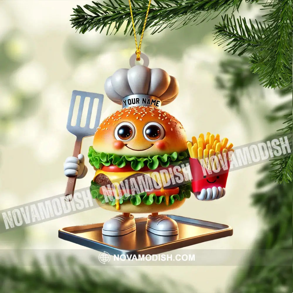 Fast Food Home Decor Christmas Ornament Personalized