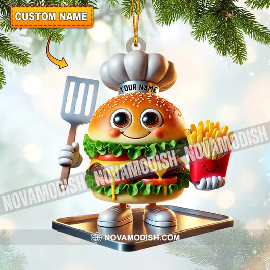 Fast Food Home Decor Christmas Ornament Personalized 3.54’’ / 1