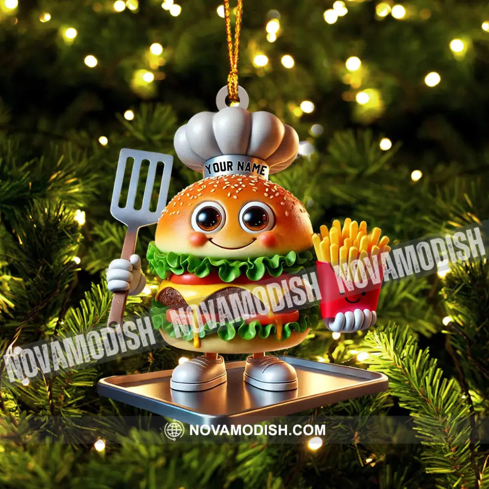 Fast Food Home Decor Christmas Ornament Personalized