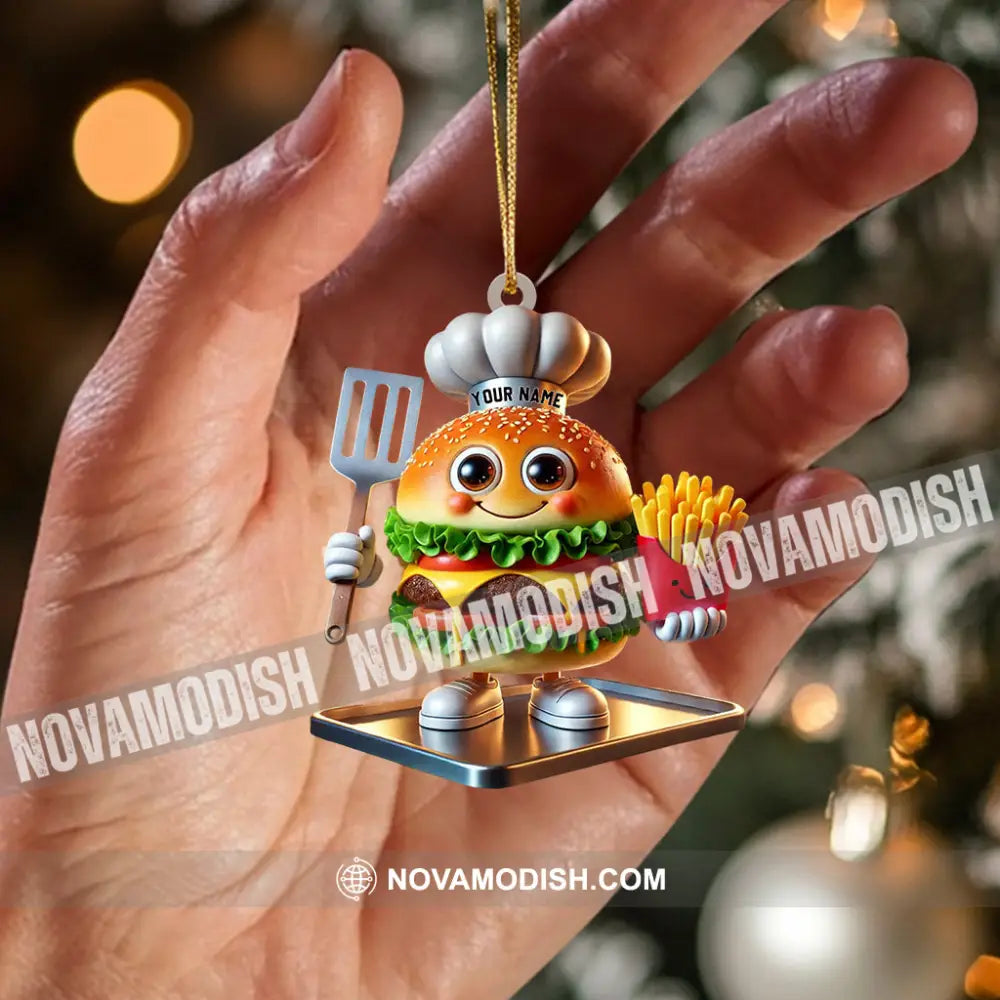 Fast Food Home Decor Christmas Ornament Personalized