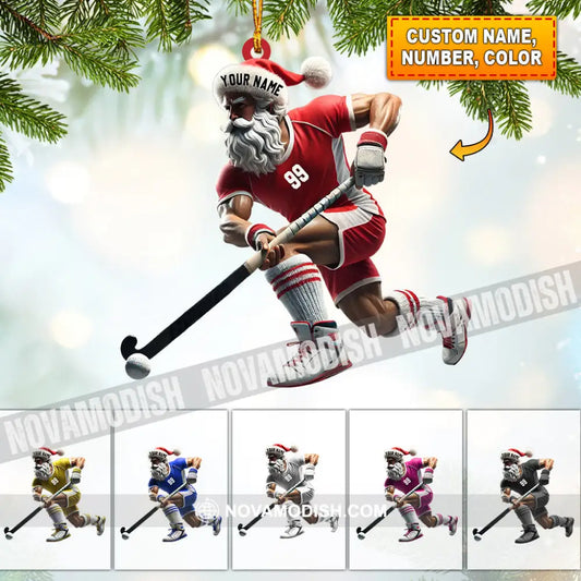 Field Hockey Home Decor Christmas Ornament Personalized 3.54’’ / 1