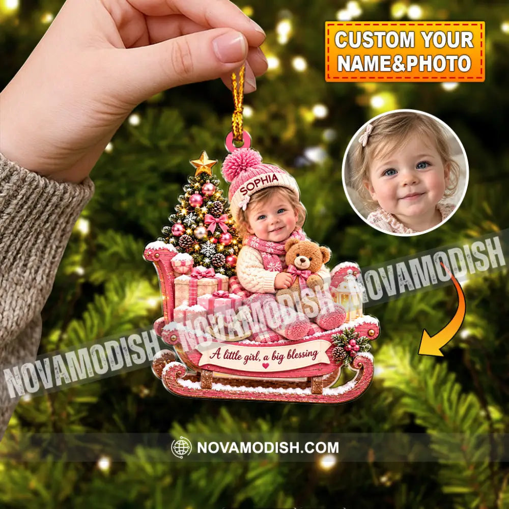 First Christmas Baby Home Decor Christmas Ornament Personalized Ornament - 3.54’’ / 1 Ornament - Ornament