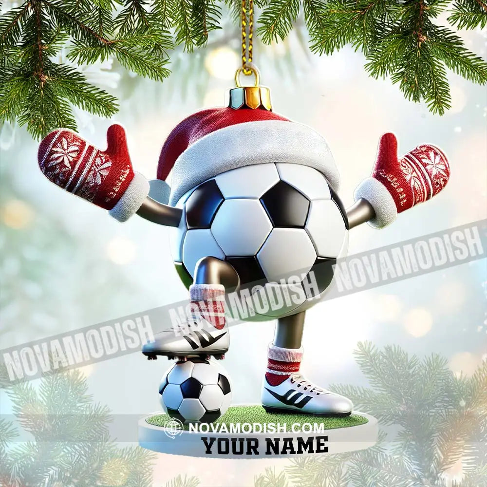 Football Ball Christmas Ornament Personalized