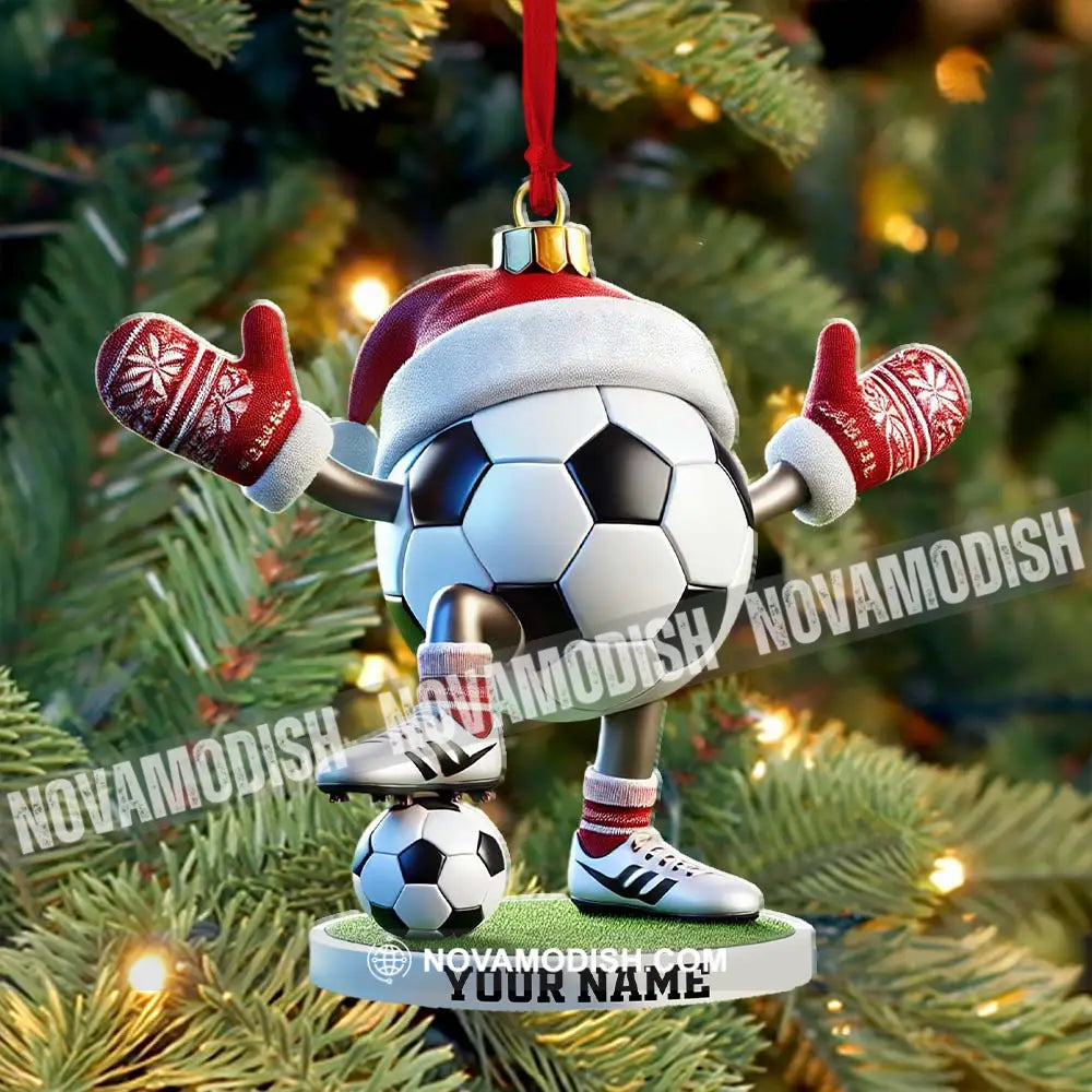 Football Ball Christmas Ornament Personalized