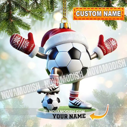 Football Ball Christmas Ornament Personalized 3.54’’ / 1