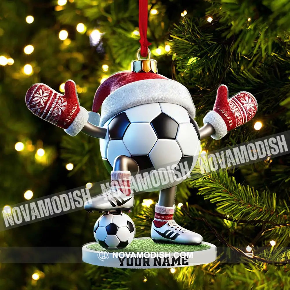 Football Ball Christmas Ornament Personalized