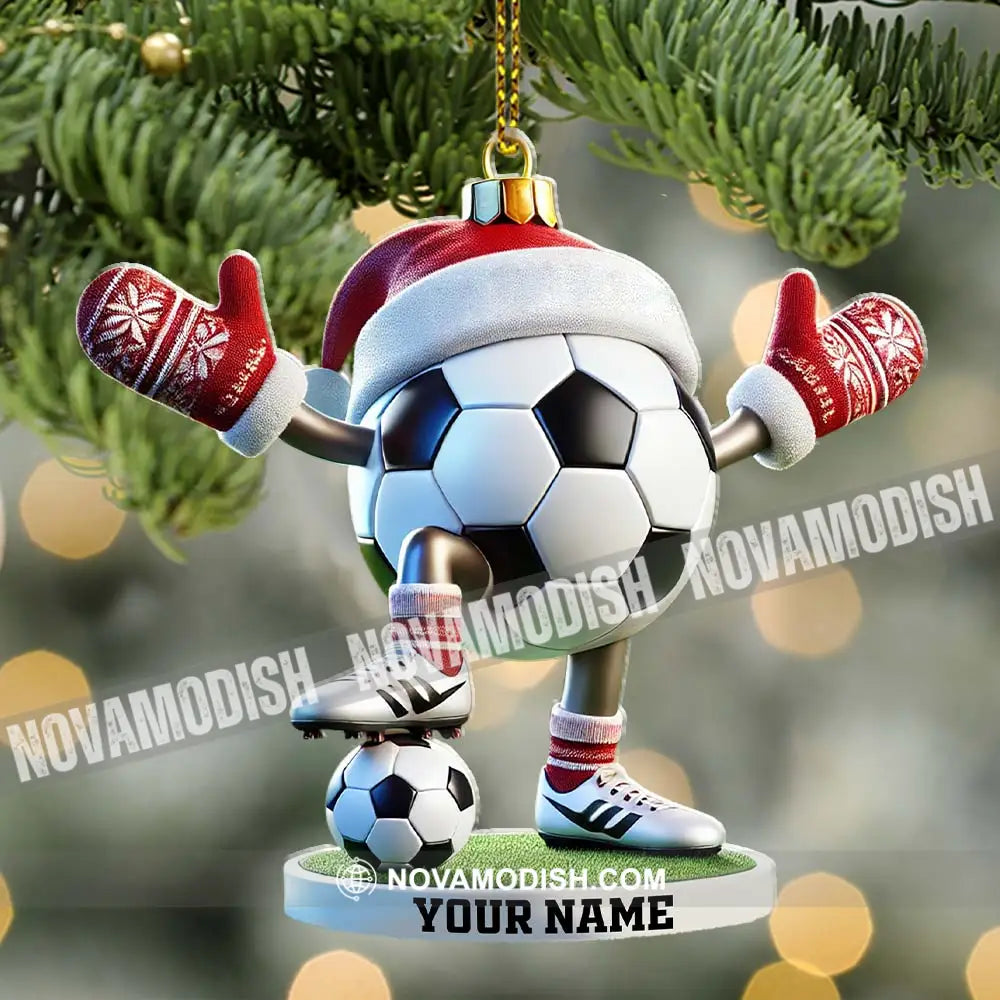 Football Ball Christmas Ornament Personalized