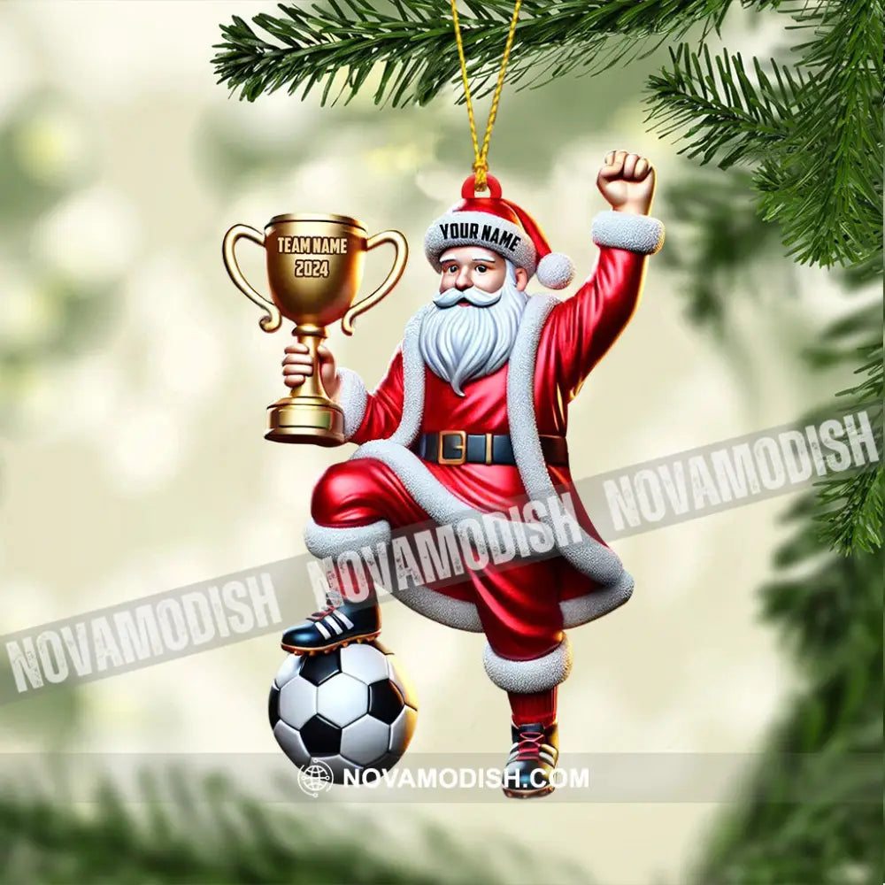 Champion Santa Christmas Ornament Personalized