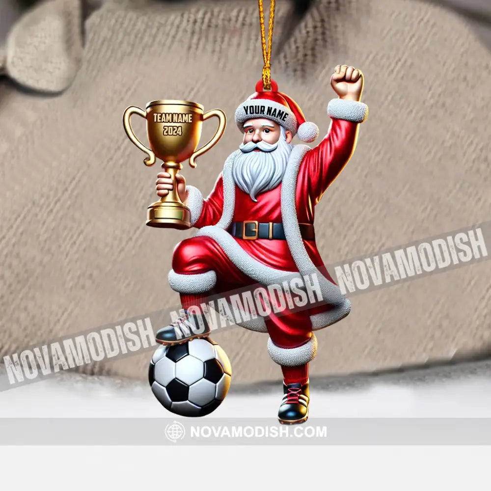 Champion Santa Christmas Ornament Personalized