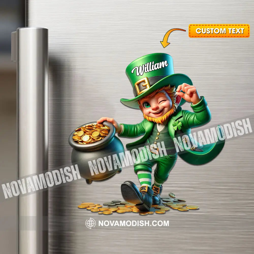 Funny Patrick’s Day Fridge Magnet - Personalized 3.54’’ / 1 Piece