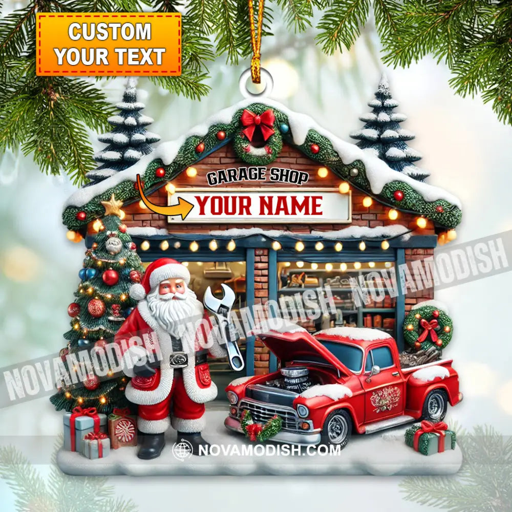 Garage Shop Home Decor Christmas Ornament Personalized 3.54’’ / 1