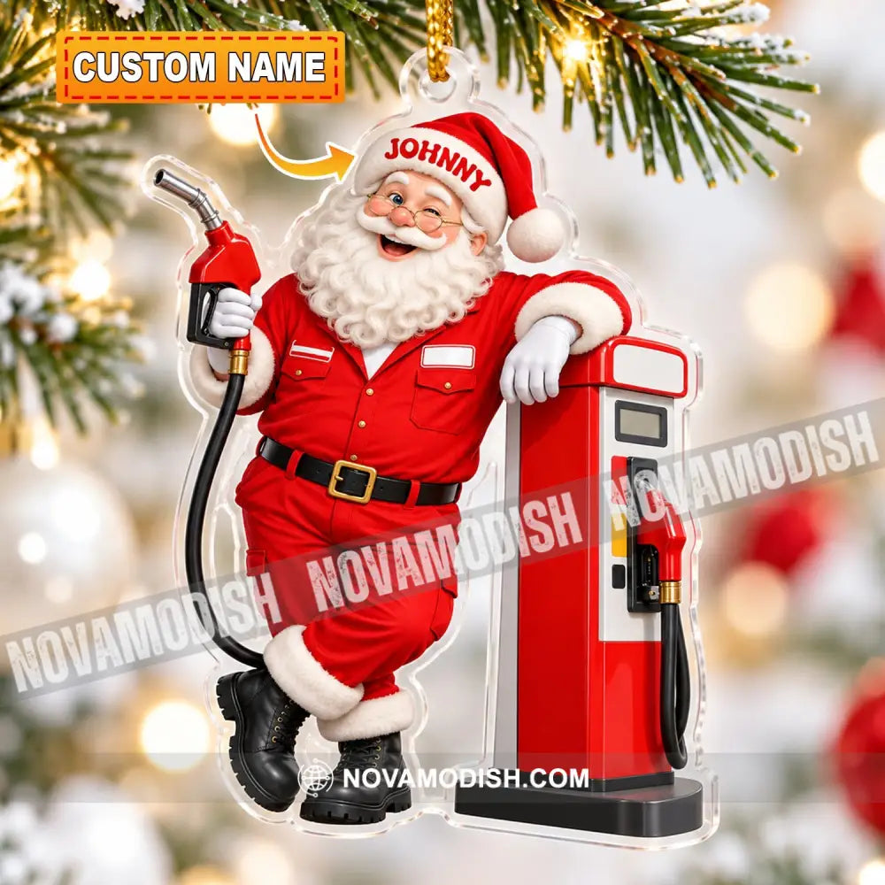 Gas Station Attendant Home Decor Christmas Ornament Personalized Ornament - 3.54’’ / 1 Ornament - Ornament