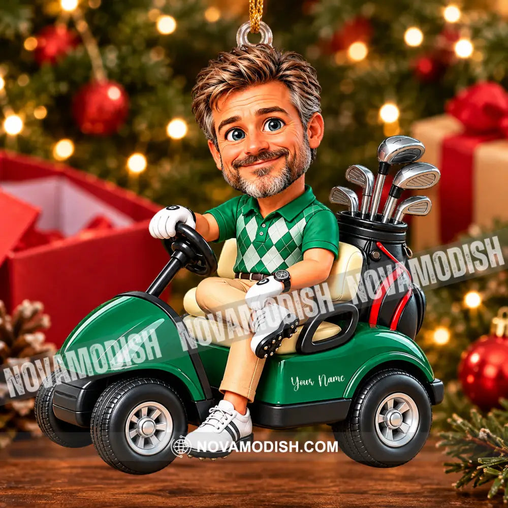 Golf Man Home Decor Christmas Ornament Personalized Ornament - Ornament