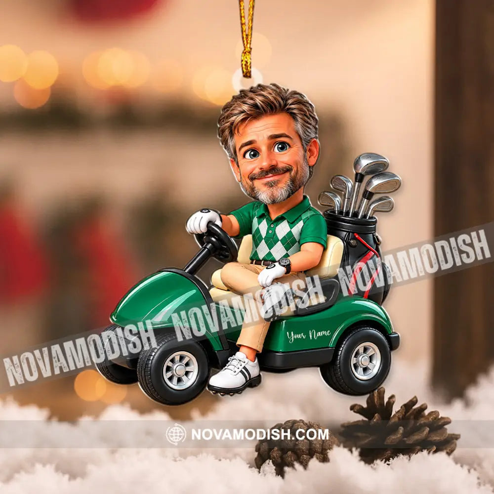 Golf Man Home Decor Christmas Ornament Personalized Ornament - Ornament