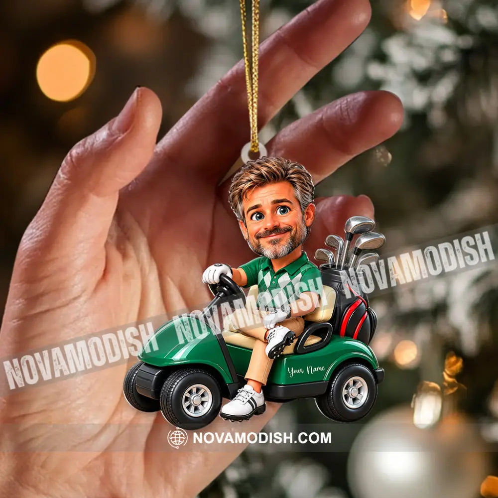 Golf Man Home Decor Christmas Ornament Personalized Ornament - Ornament