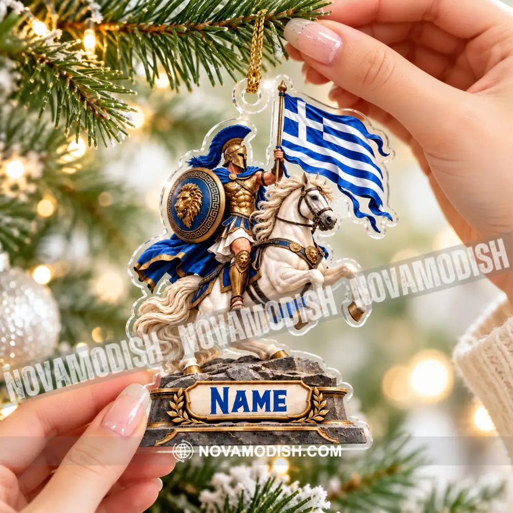 Greece Home Decor Christmas Ornament Personalized Ornament - Ornament