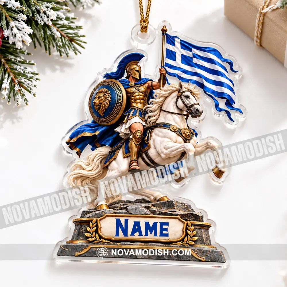 Greece Home Decor Christmas Ornament Personalized Ornament - Ornament