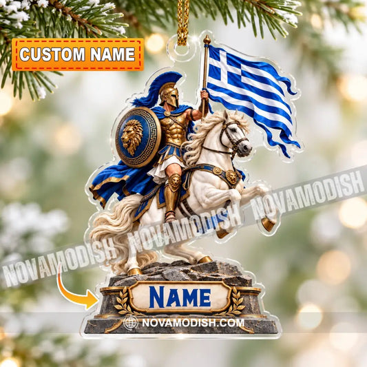 Greece Home Decor Christmas Ornament Personalized Ornament - 3.54’’ / 1 Ornament - Ornament