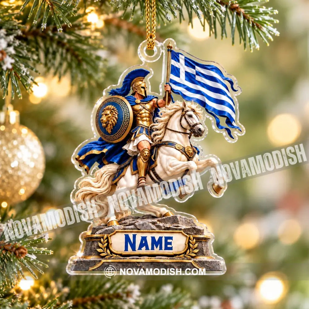 Greece Home Decor Christmas Ornament Personalized Ornament - Ornament