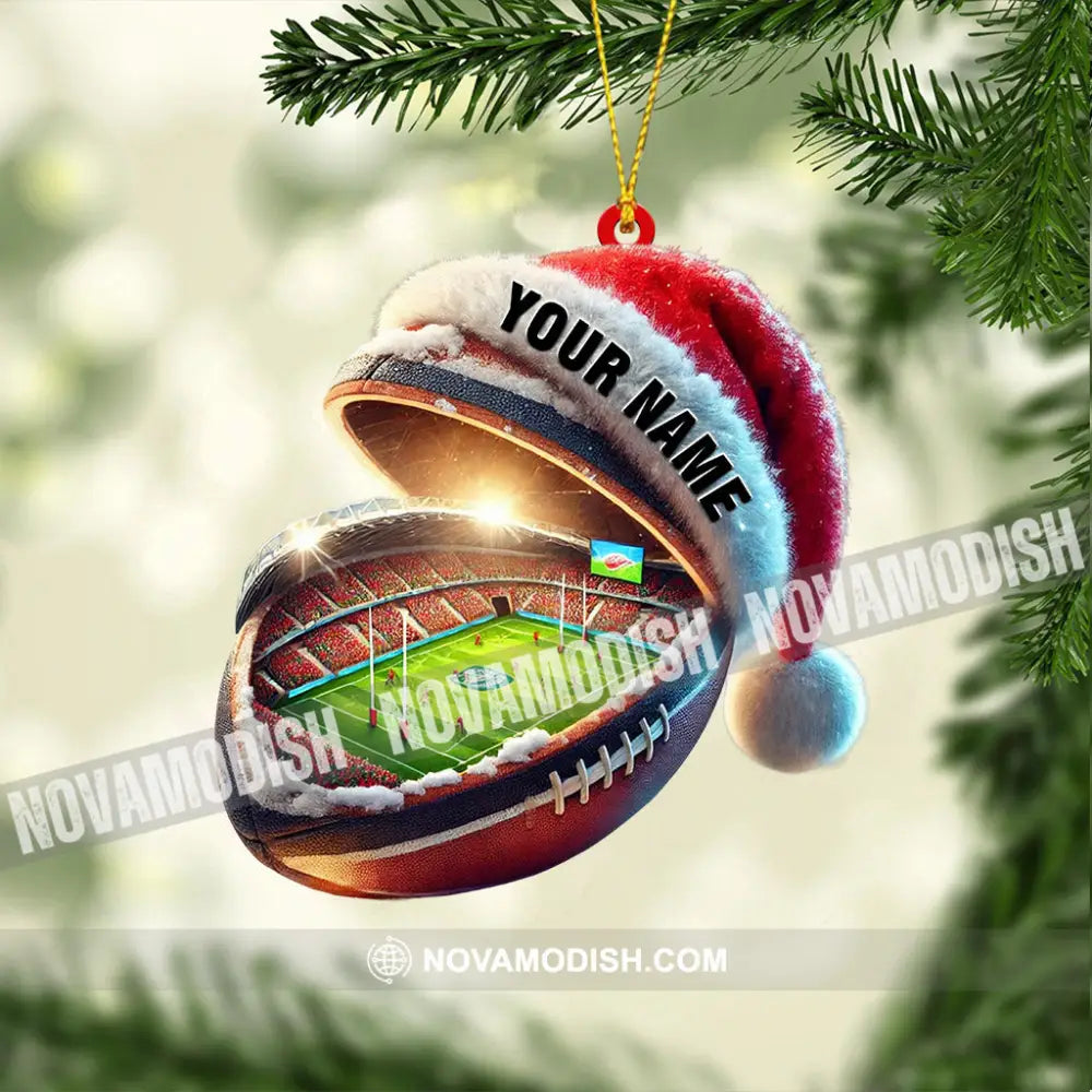 Gridiron Football Stadium Home Decor Christmas Ornament Personalized