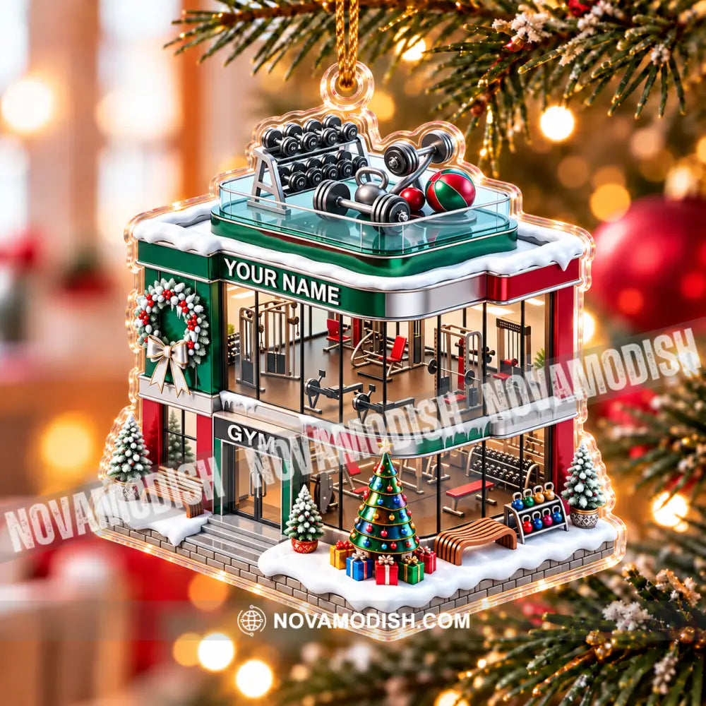 Gym House Home Decor Christmas Ornament Personalized Ornament - Ornament