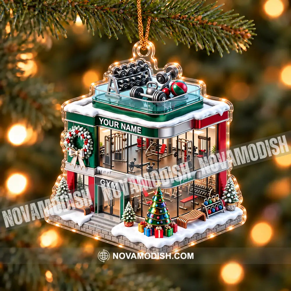 Gym House Home Decor Christmas Ornament Personalized Ornament - Ornament