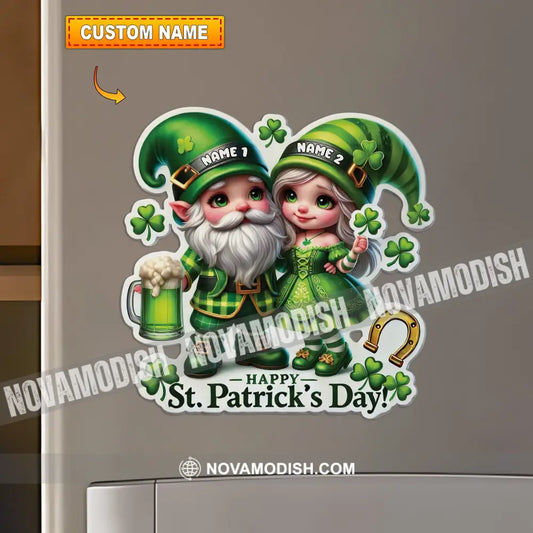 Happy Couple Patrick’s Day Fridge Magnet - Personalized 3.54’’ / 1 Piece