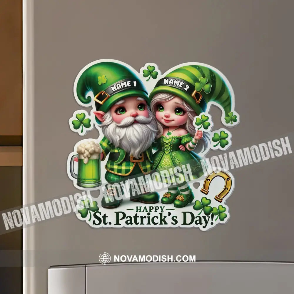 Happy Couple Patrick’s Day Fridge Magnet - Personalized