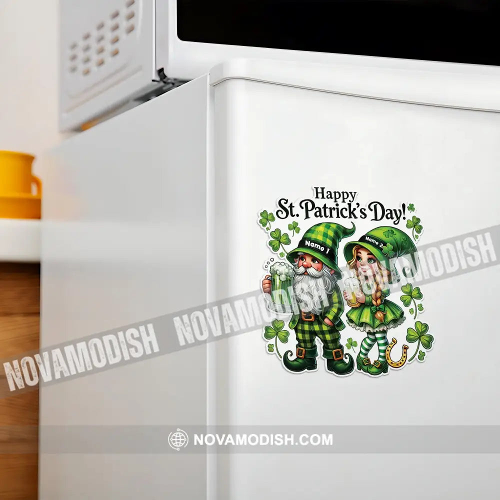 Happy Couple St.patrick’s Day Fridge Magnet - Personalized