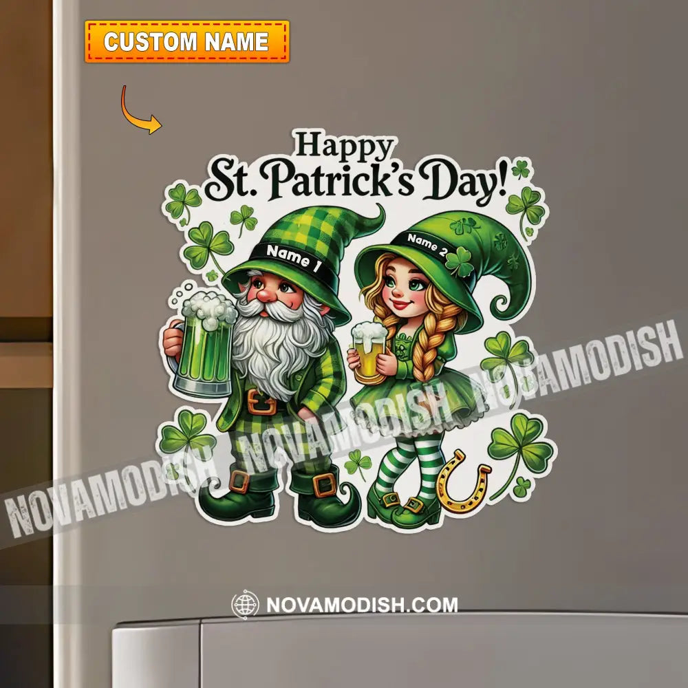 Happy Couple St.patrick’s Day Fridge Magnet - Personalized