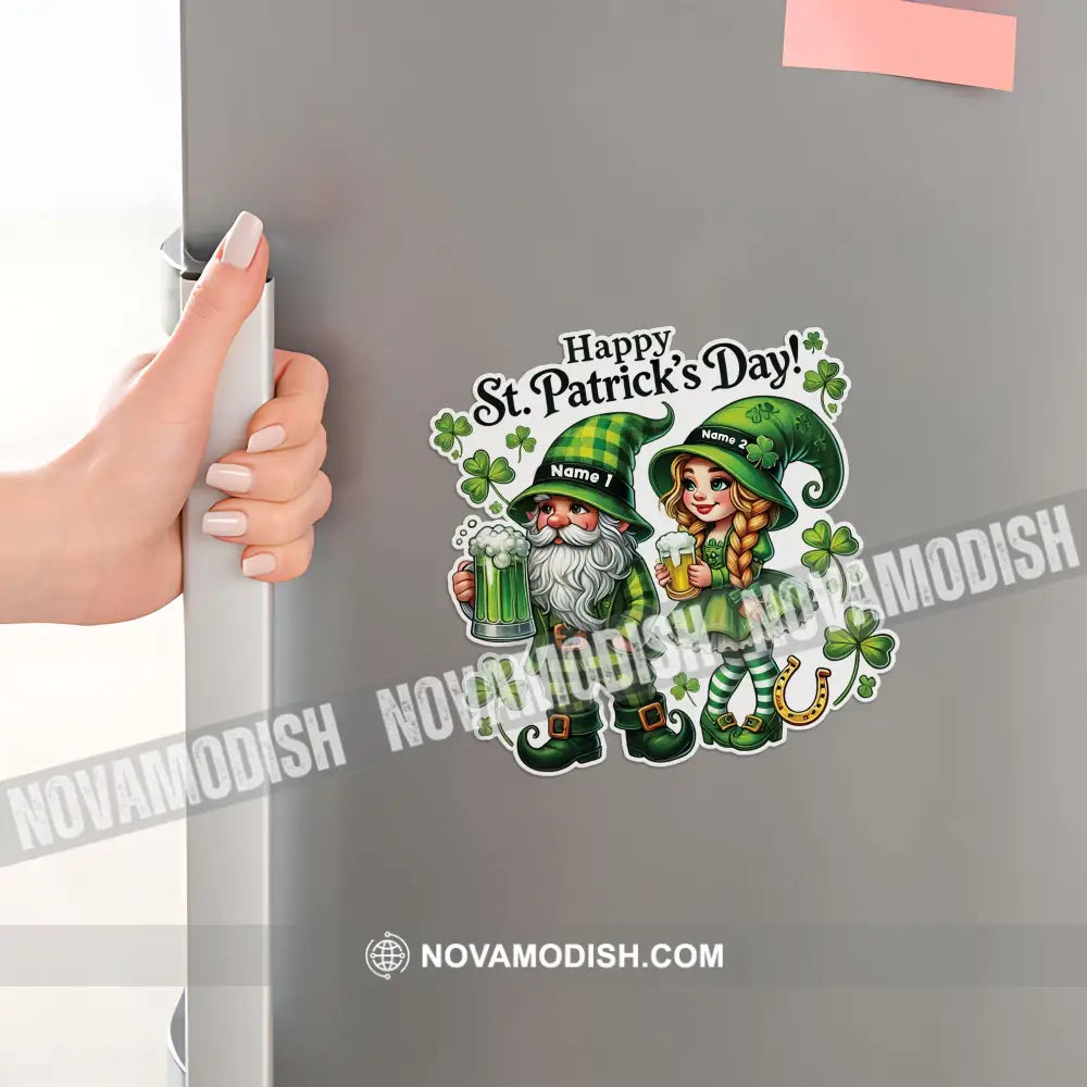 Happy Couple St.patrick’s Day Fridge Magnet - Personalized