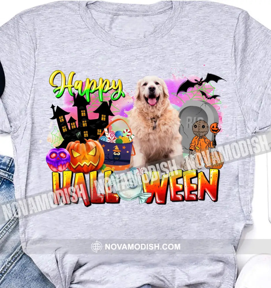 Happy Halloween Personalized Light T-Shirt - Gift For Family Friends Pet Lovers Apparel