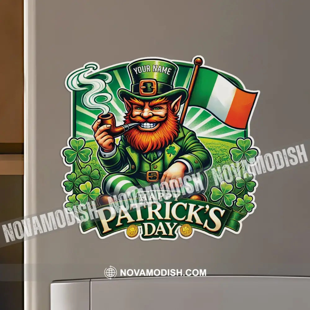 Happy Patrick’s Day Fridge Magnet - Personalized 3.54’’ / 1 Piece